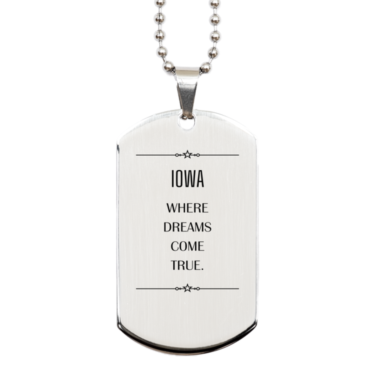 Iowa State Necklace - Love Iowa Design | Inspirational Gift