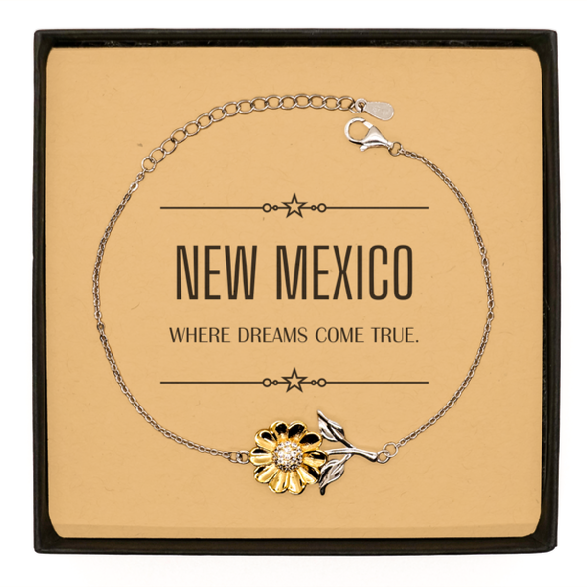 New Mexico Sunflower Bracelet - Where Dreams Come True | Meaningful Gift