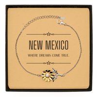 Load image into Gallery viewer, New Mexico Sunflower Bracelet - Where Dreams Come True | Meaningful Gift
