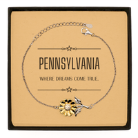Load image into Gallery viewer, Pennsylvania Sunflower Bracelet - Where Dreams Come True | Meaningful Gift
