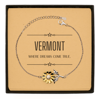 Load image into Gallery viewer, Vermont Sunflower Bracelet - Where Dreams Come True | Meaningful Gift
