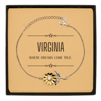 Load image into Gallery viewer, Virginia Sunflower Bracelet - Where Dreams Come True | Inspirational Gift
