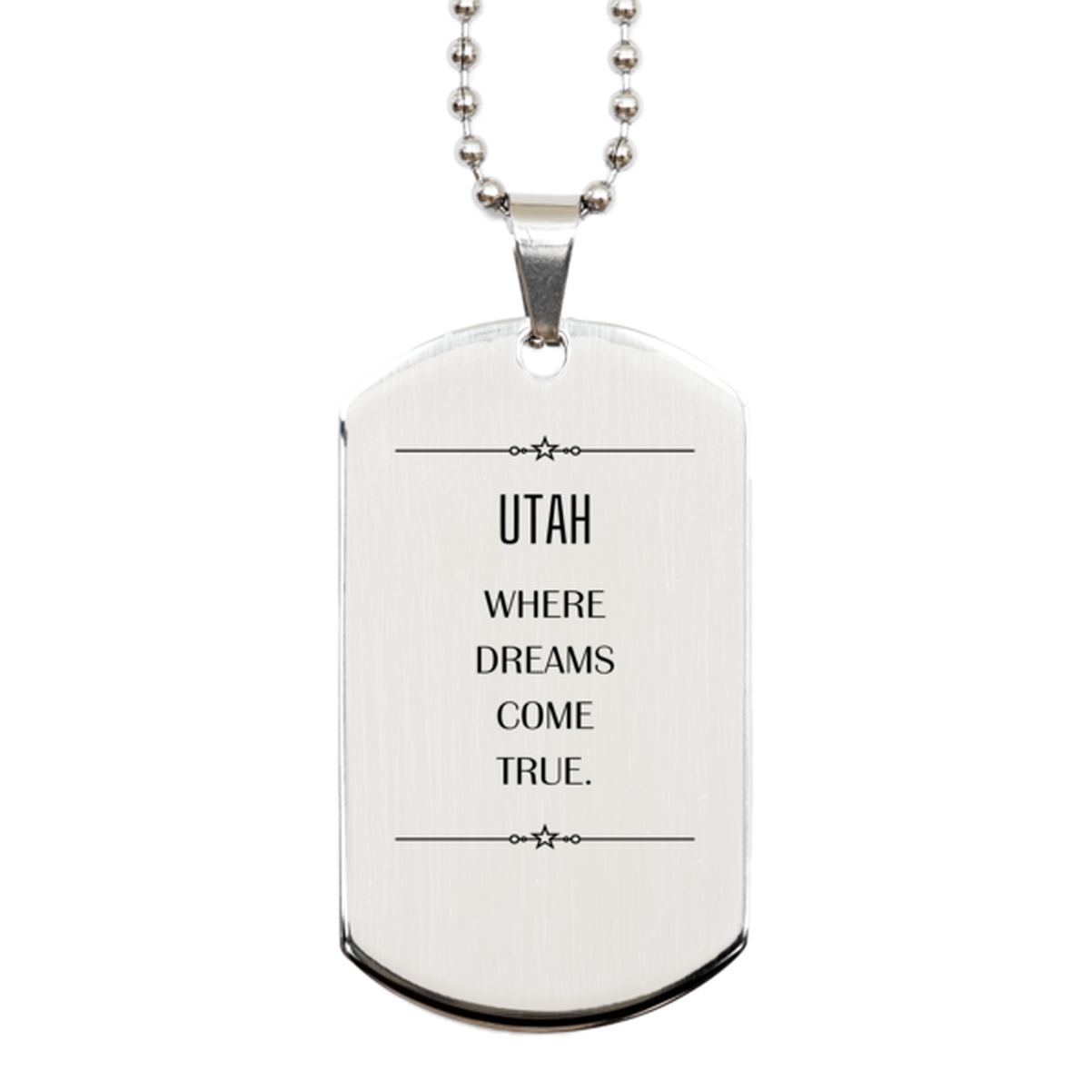 Utah Pride Necklace - Where Dreams Come True | Inspirational Gift