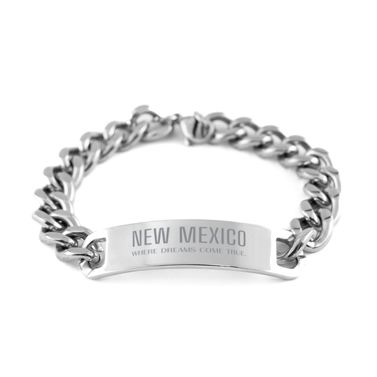 New Mexico Stainless Steel Bracelet - Where Dreams Come True | Inspirational Gift