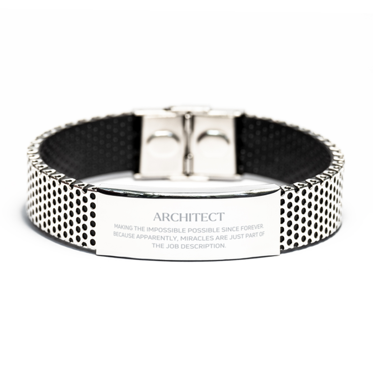 Architect Inspirational Bracelet - Miracles are Part of the Job | Perfect Gift for Architects