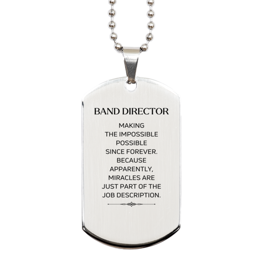 Band Director Inspirational Necklace - Miracles are just part of the job description | Perfect Gift