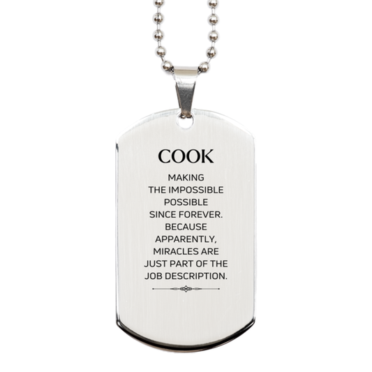 Cook Inspirational Necklace - Miracles are Just Part of the Job Description | Birthday Gift