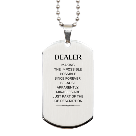 Dealer Inspirational Necklace - Miracles are just part of the job description | Perfect Gift
