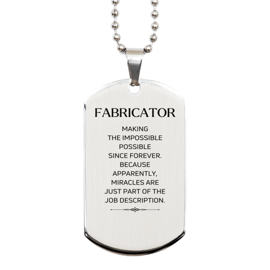Fabricator Inspirational Necklace - Miracles Are Just Part of the Job | Birthday Gift