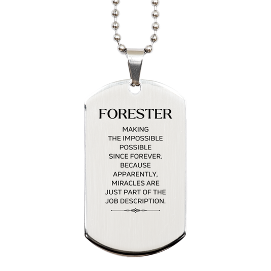Forester Inspirational Necklace - Miracles are just part of the job description | Birthday Gift