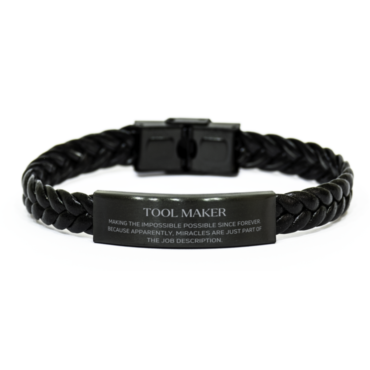 Tool Maker Inspirational Bracelet - Miracles are Just Part of the Job | Birthday Gift