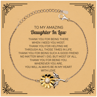 Load image into Gallery viewer, Daughter In Law Sunflower Bracelet - Thank You Gift | Birthday, Christmas
