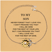 Load image into Gallery viewer, Son Sunflower Bracelet - I Will Love You for the Rest of Mine | Meaningful Gift
