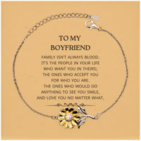 Load image into Gallery viewer, Boyfriend Sunflower Bracelet - To My Boyfriend | Meaningful Gift
