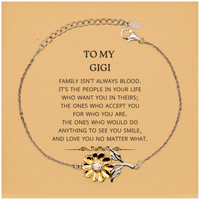 Load image into Gallery viewer, Gigi Sunflower Bracelet - Family Isn&#39;t Always Blood | Birthday Gift
