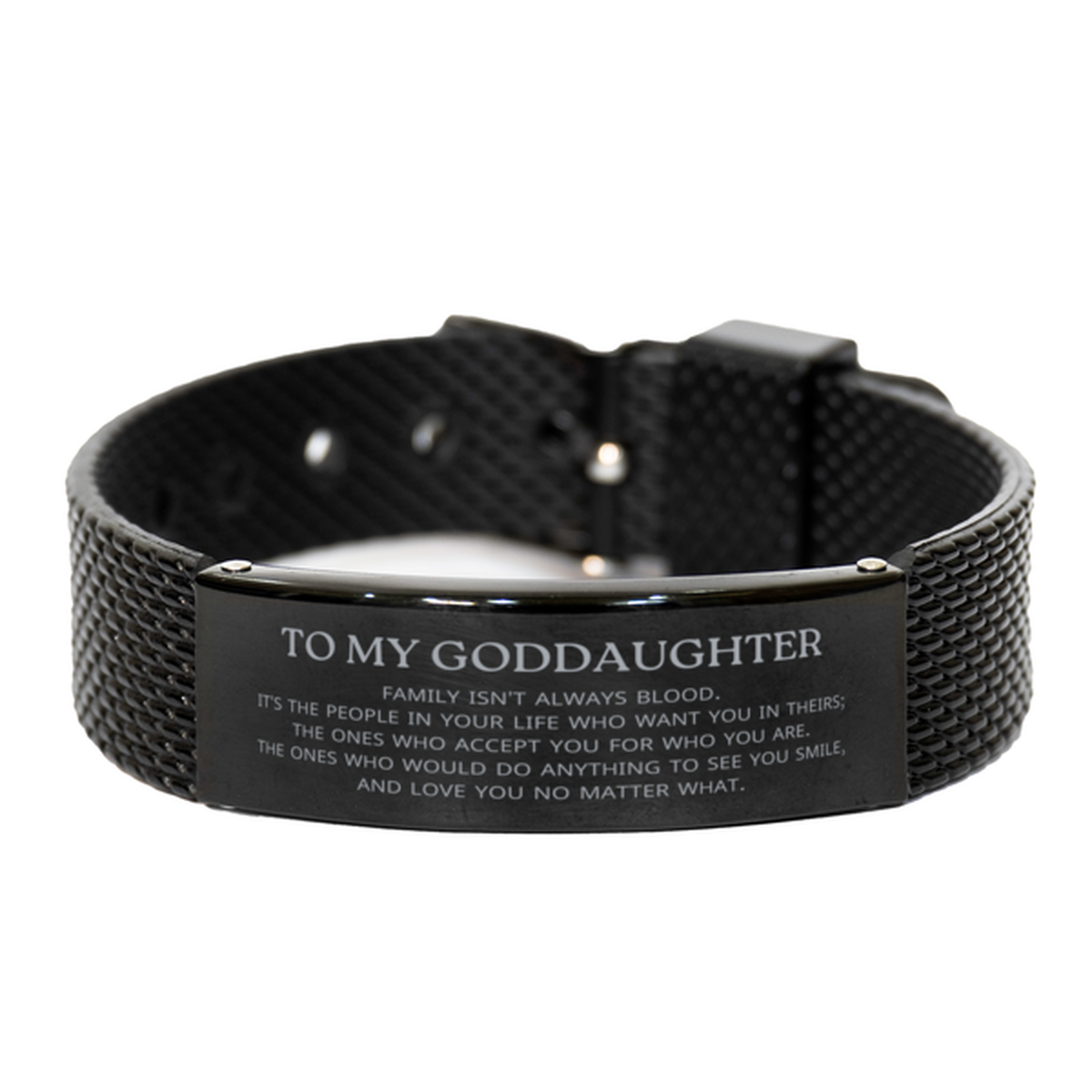 Goddaughter Engraved Bracelet - To My Goddaughter | Birthday & Christmas Gift