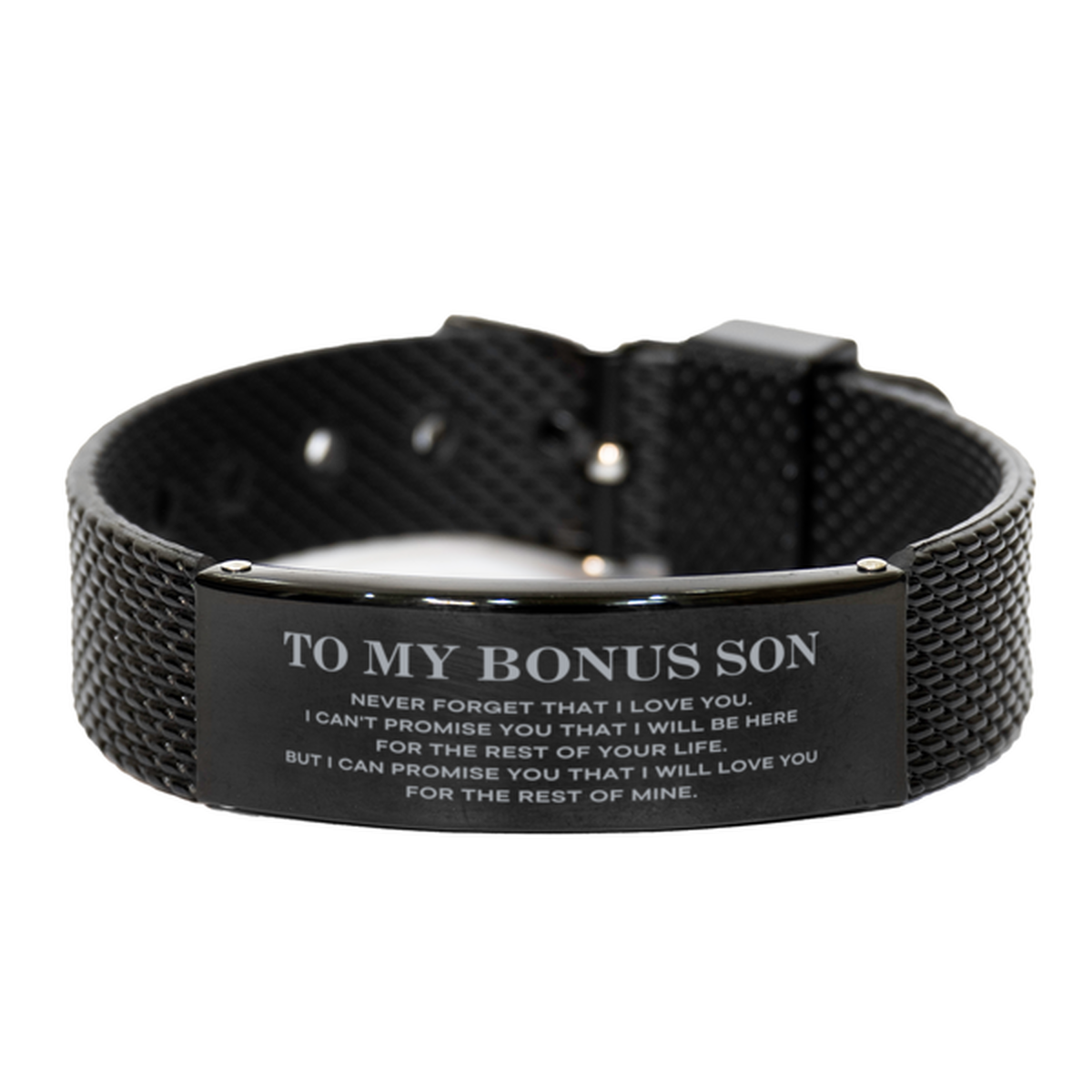 Bonus Son Engraved Bracelet - I Will Love You Forever | Birthday & Christmas Gift