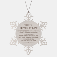 Load image into Gallery viewer, Sister In Law Snowflake Ornament - To My Sister In Law | Christmas Gift
