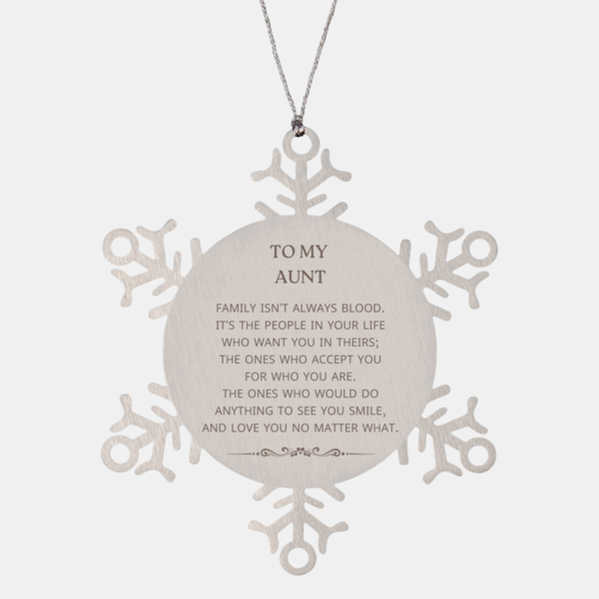 Aunt Snowflake Ornament - To My Aunt | Christmas Gift