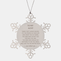 Load image into Gallery viewer, Aunt Snowflake Ornament - To My Aunt | Christmas Gift
