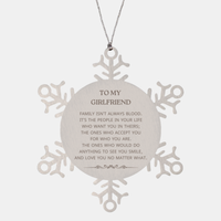 Load image into Gallery viewer, Girlfriend Snowflake Ornament - To My Girlfriend Design | Christmas Gift
