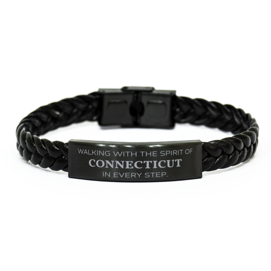 Connecticut Gift Bracelet - Walking with the Spirit Design | Perfect Birthday or Christmas Gift