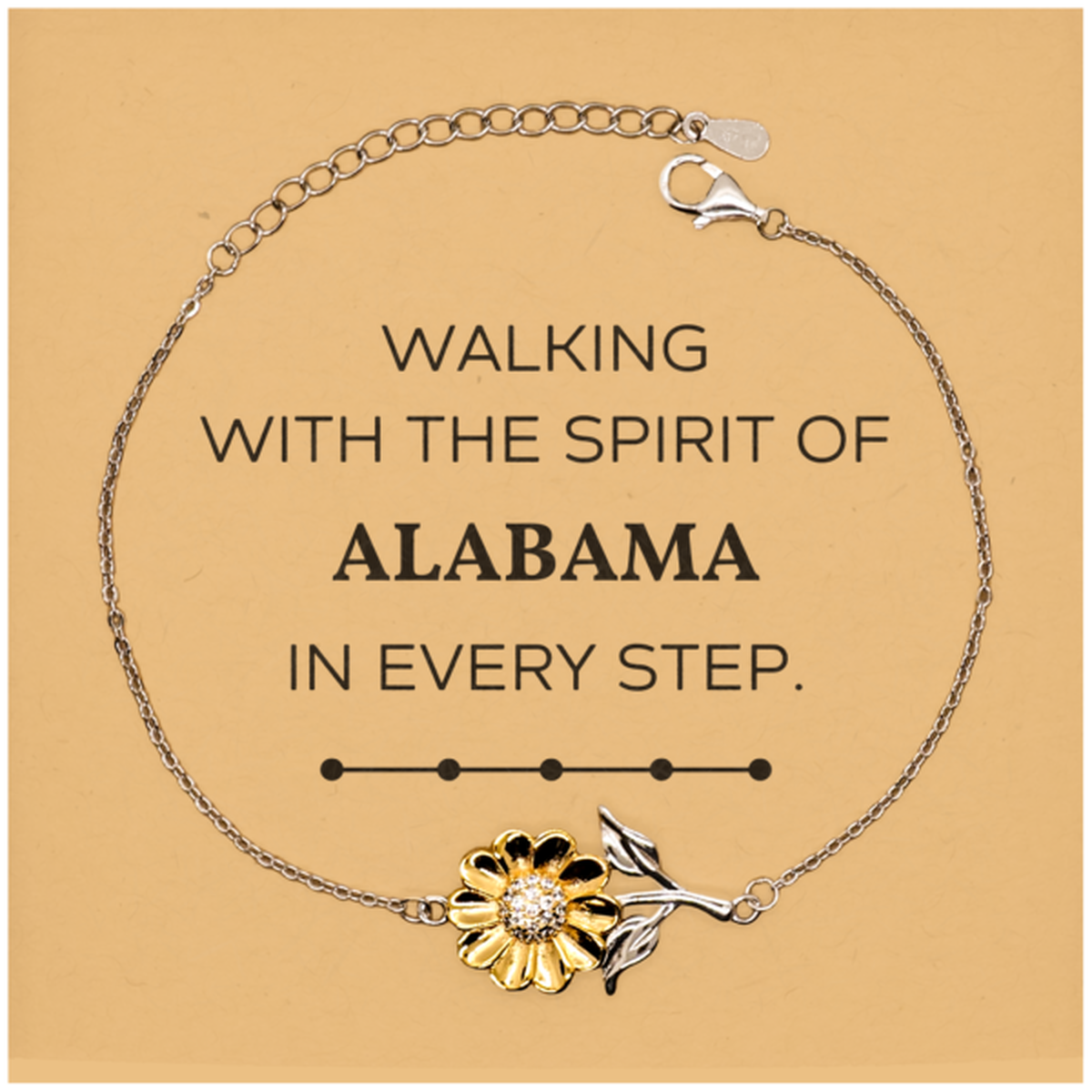 Alabama People Sunflower Bracelet - Walking with the Spirit | Perfect Gift