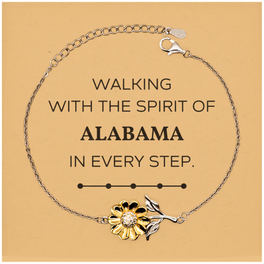Alabama People Sunflower Bracelet - Walking with the Spirit | Perfect Gift