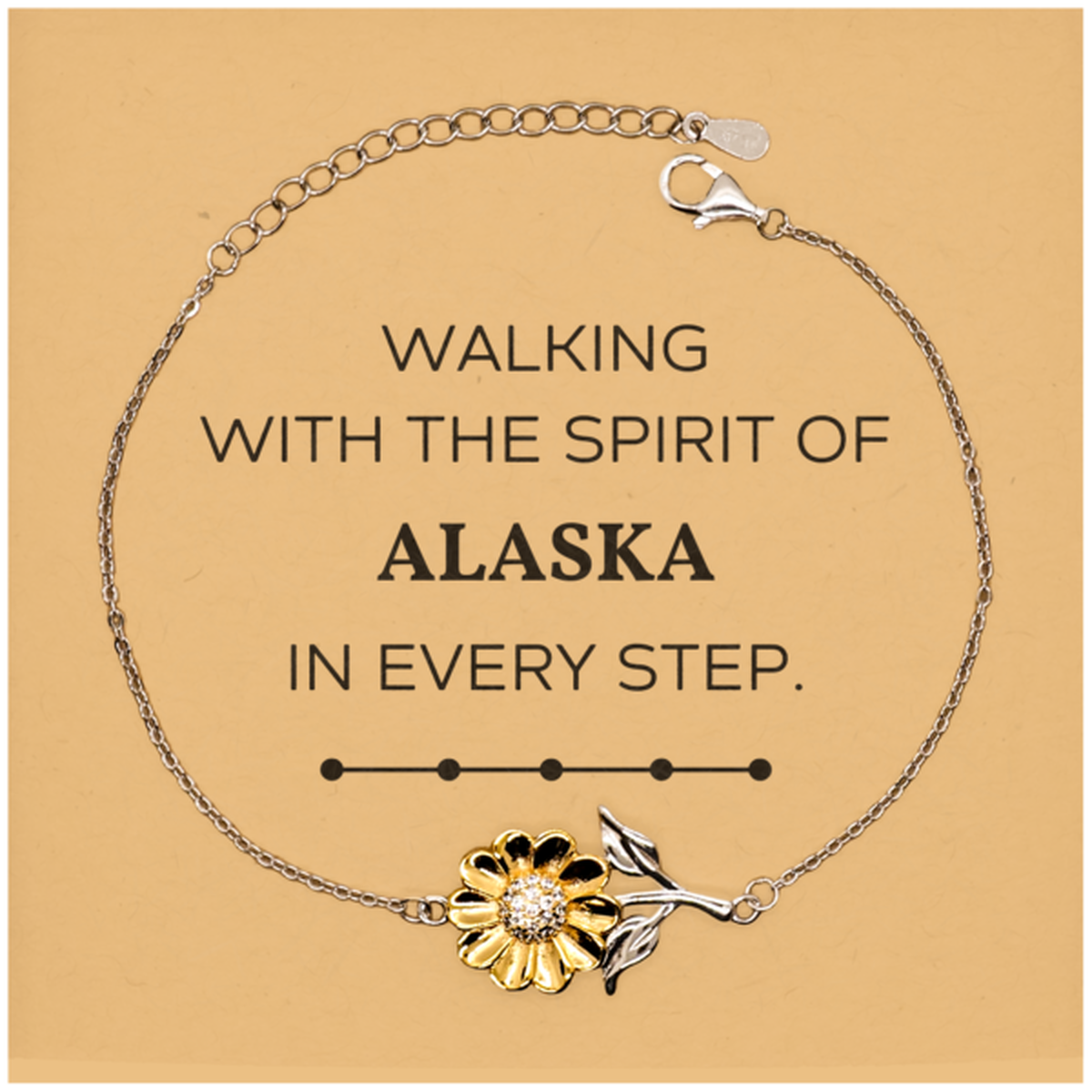 Alaska Sunflower Bracelet - Walking with the Spirit of Alaska | Meaningful Gift