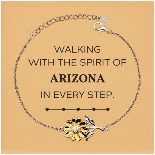Arizona People Sunflower Bracelet - Love Arizona Design | Meaningful Gift