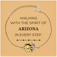 Load image into Gallery viewer, Arizona People Sunflower Bracelet - Love Arizona Design | Meaningful Gift
