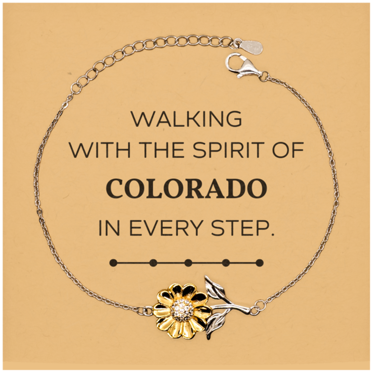 Colorado Sunflower Bracelet - Walking with the Spirit | Birthday & Christmas Gift