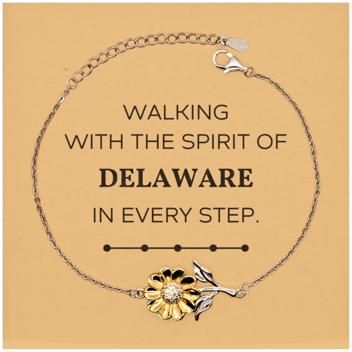 Delaware Sunflower Bracelet - Walking with the Spirit | Meaningful Gift