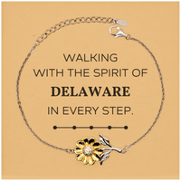Load image into Gallery viewer, Delaware Sunflower Bracelet - Walking with the Spirit | Meaningful Gift
