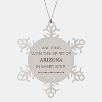 Load image into Gallery viewer, Arizona Snowflake Ornament - Walking with the Spirit of Arizona | Christmas Gift
