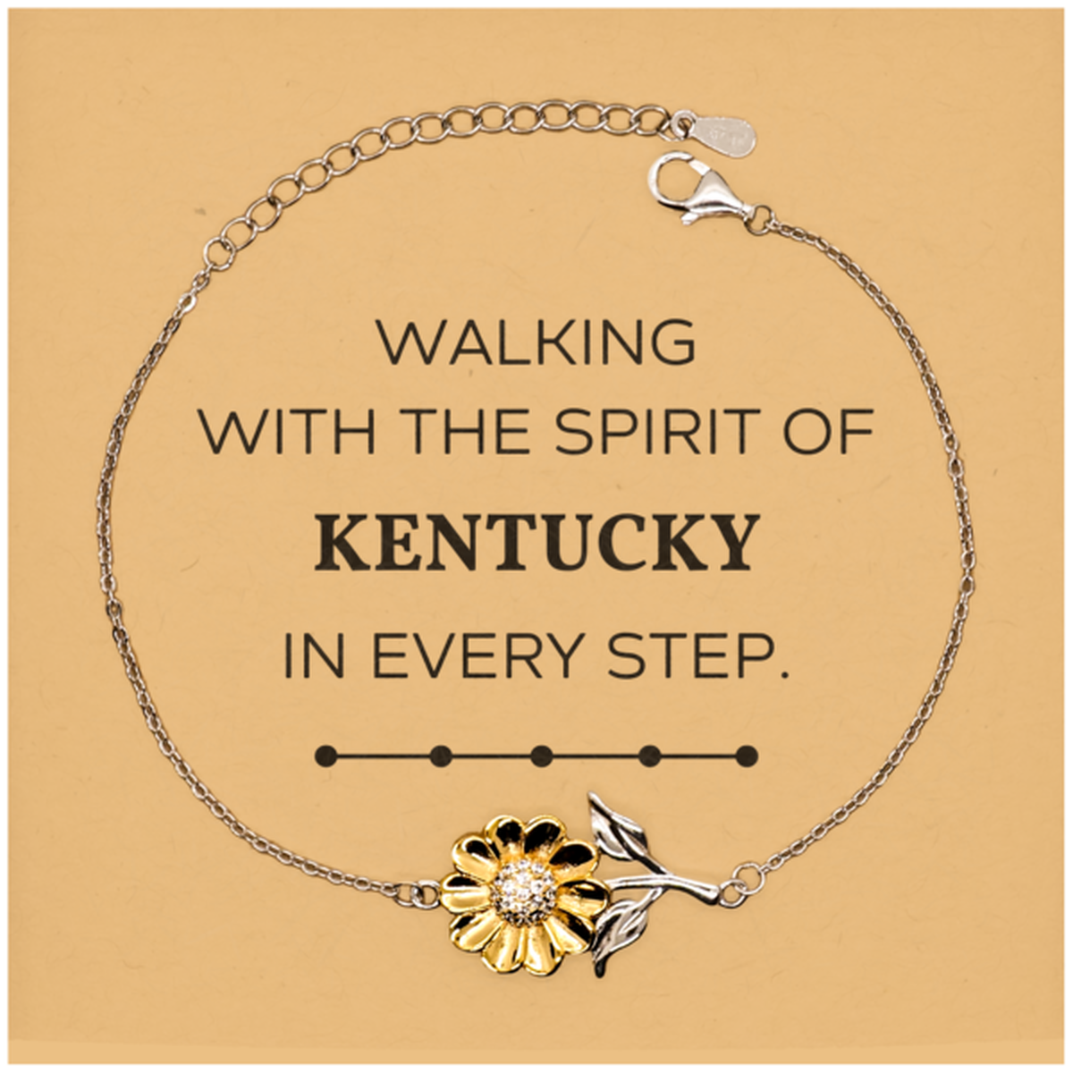 Kentucky Sunflower Bracelet - Walking with the Spirit | Birthday and Christmas Gift