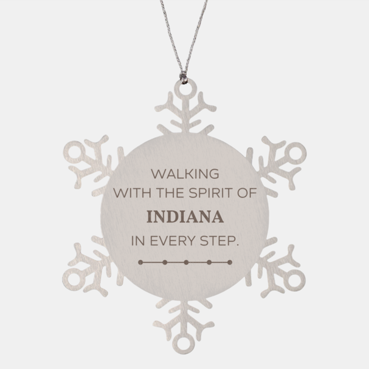 Indiana People Snowflake Ornament - Walking with the Spirit | Christmas Gift