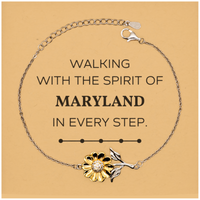 Load image into Gallery viewer, Maryland Sunflower Bracelet - Walking with the Spirit of Maryland | Meaningful Gift
