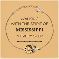 Load image into Gallery viewer, Mississippi Friends Sunflower Bracelet - Walking with the Spirit | Meaningful Gift
