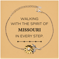 Load image into Gallery viewer, Missouri People Sunflower Bracelet - Walking with the Spirit | Meaningful Gift
