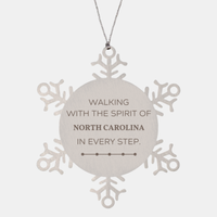 Load image into Gallery viewer, North Carolina Snowflake Ornament - Walking with the Spirit | Christmas Gift
