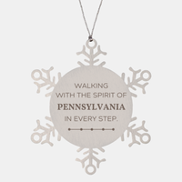Load image into Gallery viewer, Pennsylvania Snowflake Ornament - Walking with the Spirit | Christmas Gift
