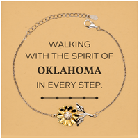 Load image into Gallery viewer, Oklahoma People Sunflower Bracelet - Walking with the Spirit | Meaningful Gift
