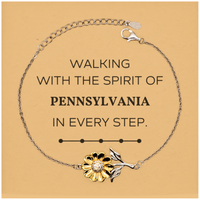 Load image into Gallery viewer, Pennsylvania Sunflower Bracelet - Walking with the Spirit | Meaningful Gift
