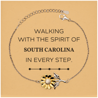 Load image into Gallery viewer, South Carolina Sunflower Bracelet - Love South Carolina | Thoughtful Gift
