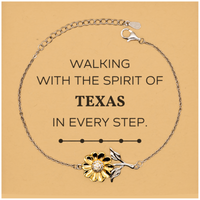 Load image into Gallery viewer, Texas Sunflower Bracelet - Walking with the Spirit of Texas | Meaningful Gift
