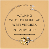 Load image into Gallery viewer, West Virginia Sunflower Bracelet - Walking with the Spirit | Perfect Gift for Any Occasion
