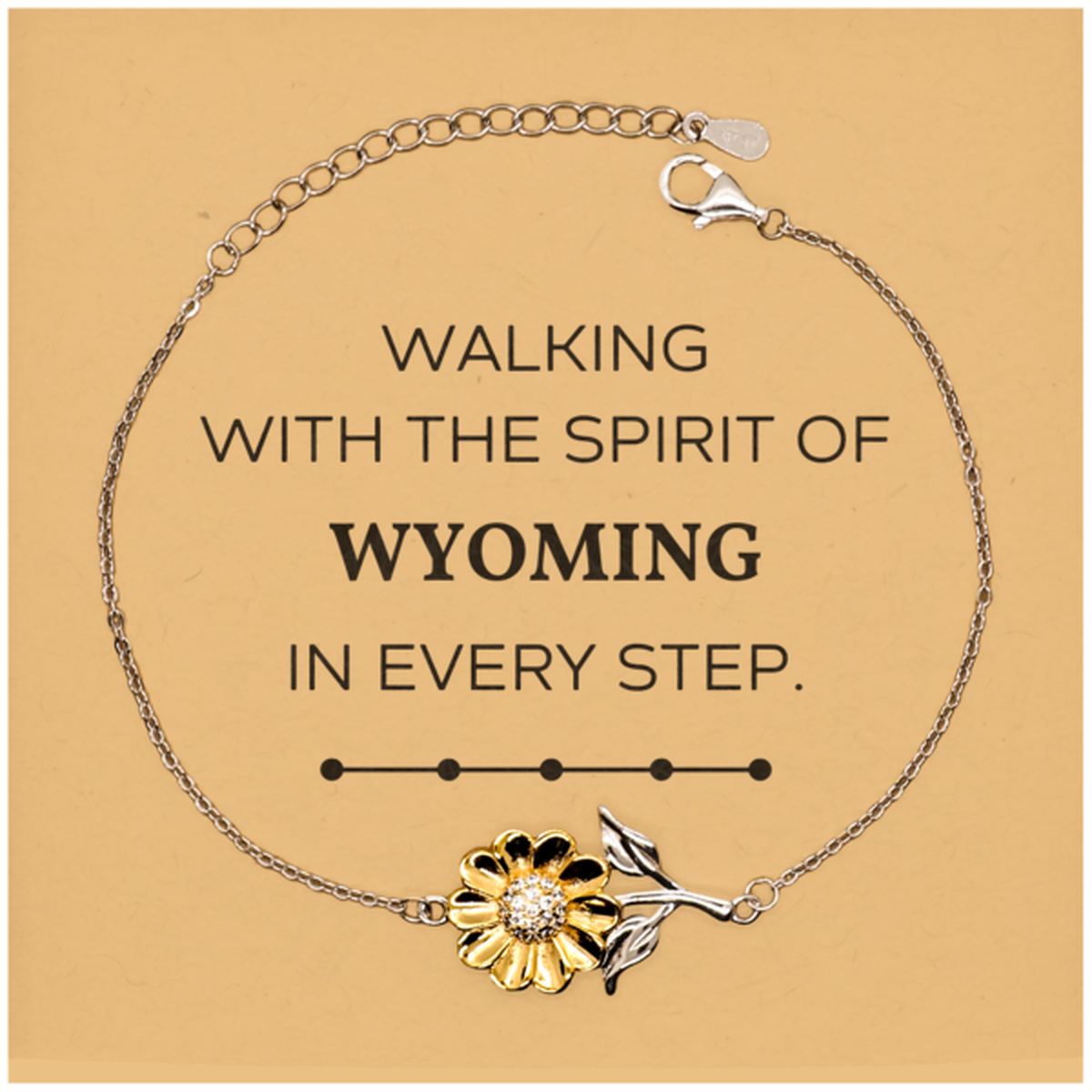 Wyoming Friends Sunflower Bracelet - Walking with the Spirit | Meaningful Gift