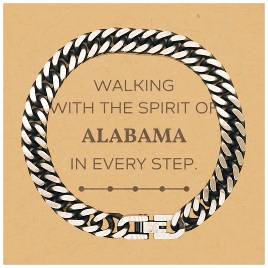 Alabama Cuban Link Chain Bracelet - Walking with the Spirit | Birthday & Christmas Gift