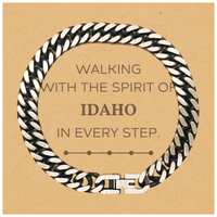 Load image into Gallery viewer, Idaho Gifts Cuban Link Chain Bracelet - Walking with the Spirit | Birthday &amp; Christmas Gift
